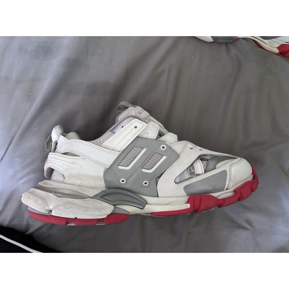Size 9 - Balenciaga Track Sneaker White Red - Picture 4 of 7